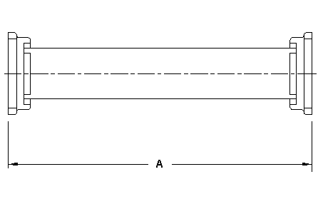 MIL specification waveguide. Available in lenghts from 3 to 60 inches.